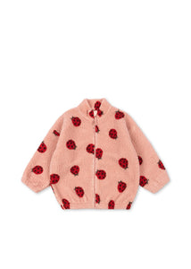 Jody Teddy Jacket Grs Ladybug Pink