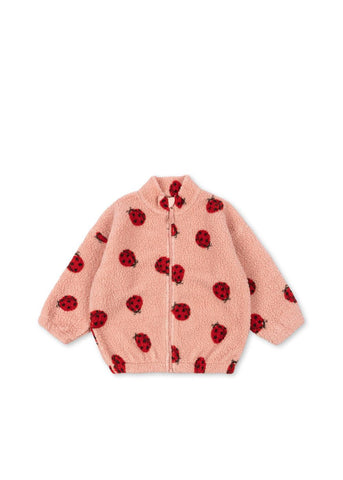 Jody Teddy Jacket Grs Ladybug Pink