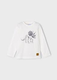 White Dinosaur Long Sleeve