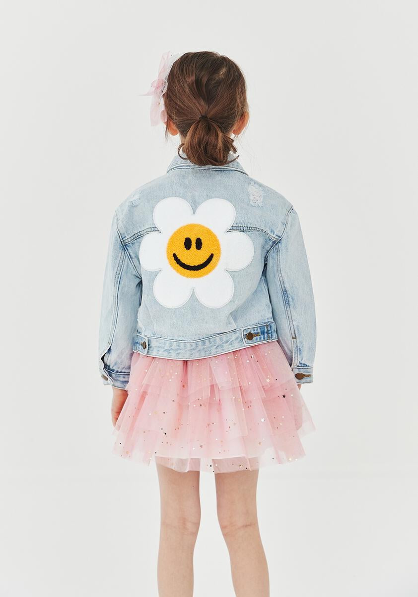 Daisy Patched Denim Jacket