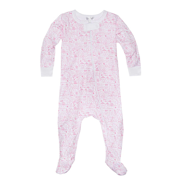 Boston Pink Onsie/Footie-Joy Street-Fritz and Gigi