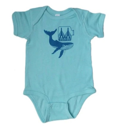 Boston Blue Whale Onesie SS