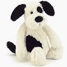 Bashful Black & Cream Puppy Medium