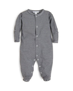 Navy Essential Stripe Footie