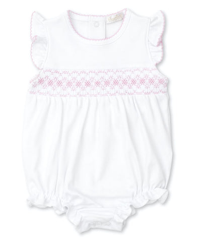 Pink Smocked Bubble