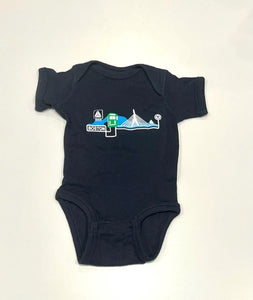 Boston Greenline Onesie SS Navy