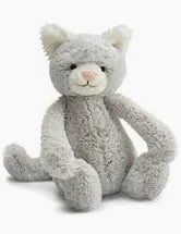 Bashful Grey Kitty Medium